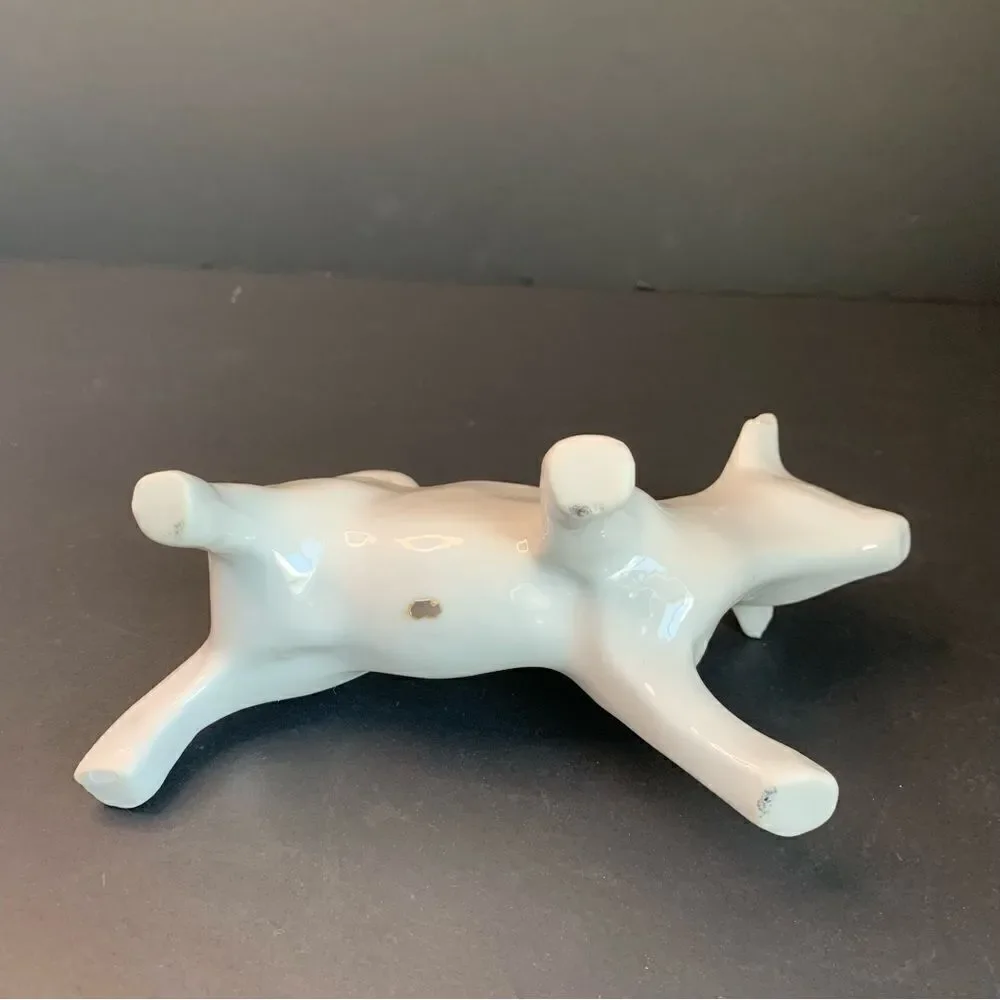 VTG White‎ Ceramic Bull Cow Creamer